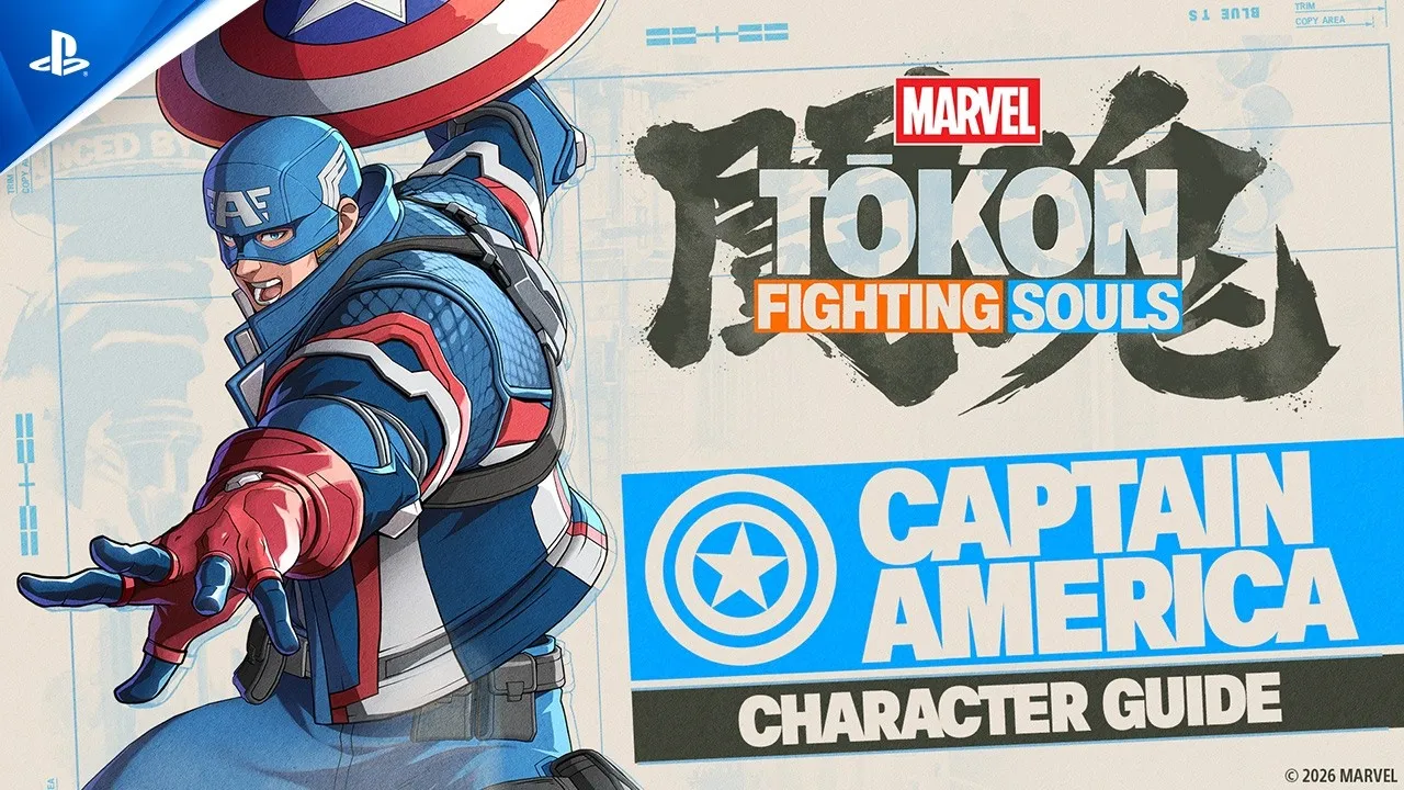 Captain America in the official PlayStation Character Guide artwork