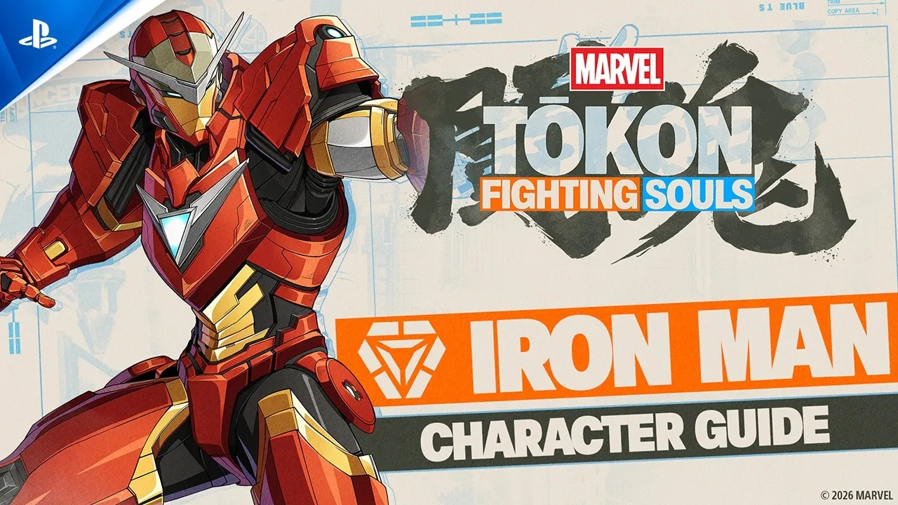 Iron Man in the official PlayStation Character Guide artwork