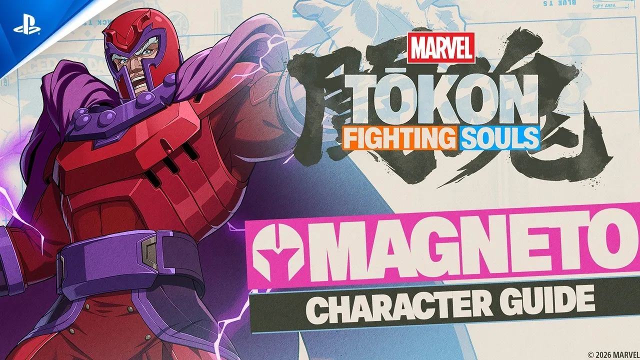 Magneto in the official PlayStation Character Guide artwork