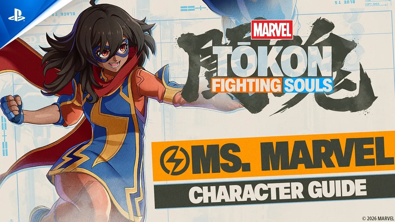 Ms. Marvel in the official PlayStation Character Guide artwork