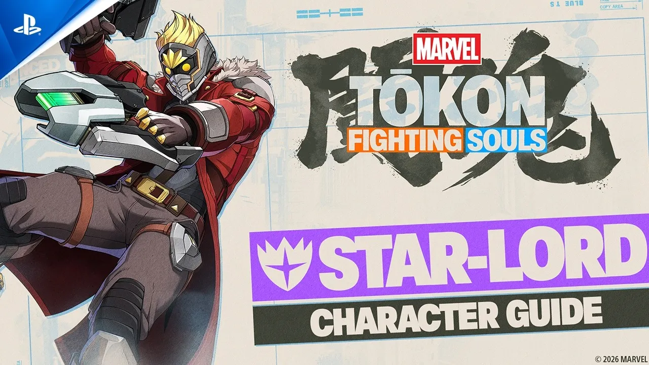 Star-Lord in the official PlayStation Character Guide artwork