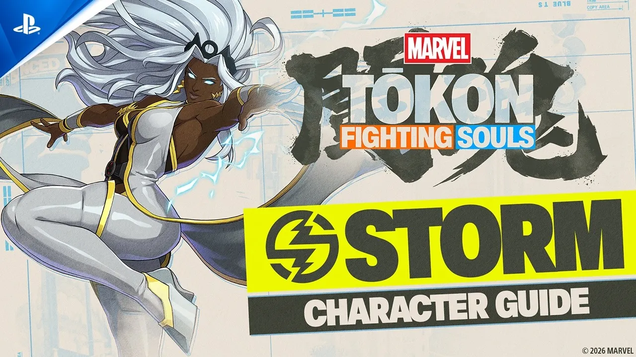 Storm in the official PlayStation Character Guide artwork